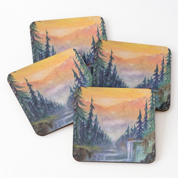 Item preview, Forest Waterfall at Sunset designed and sold by Scott and Mary Schneider art_photography.
