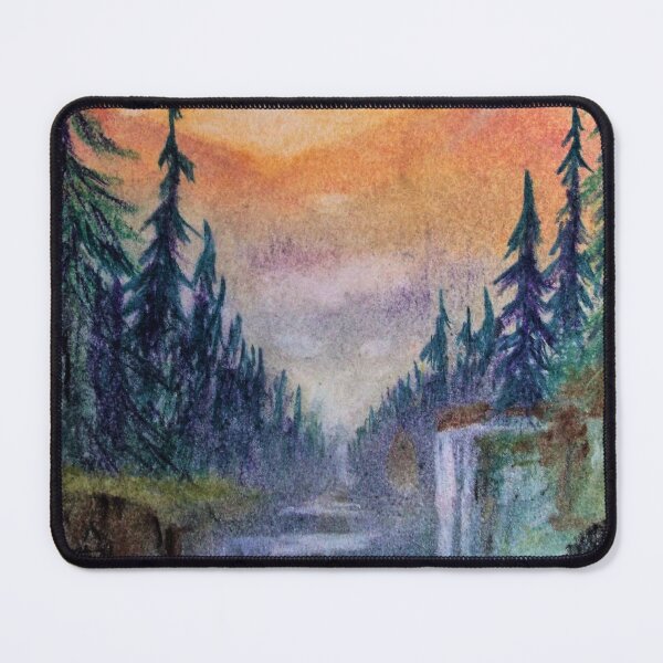 Item preview, Forest Waterfall at Sunset designed and sold by Scott and Mary Schneider art_photography.