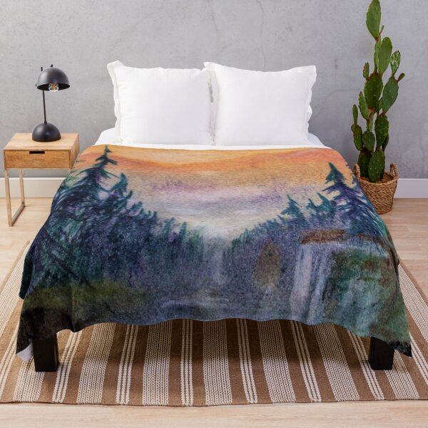 Item preview, Forest Waterfall at Sunset designed and sold by Scott and Mary Schneider art_photography.
