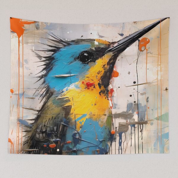 Item preview, Colorful Bird Tit Art: Avian Beauty. designed and sold by GiveMeMood.