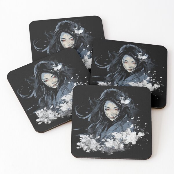 Artikelvorschau, Ein Vintage-Yuki-onna-Schneegeist im Used-Look entworfen und verkauft von GVRDesign.