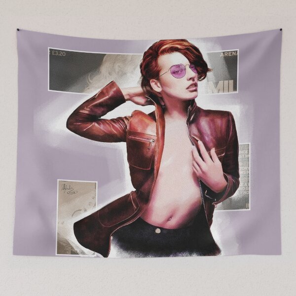 Item preview, Milla Jovovich - Red Jacket designed and sold by micheleamadesi.