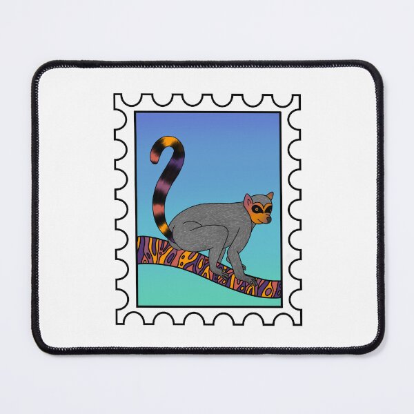 Item preview, Sunset Lemur Stamp designed and sold by Leah Haas.
