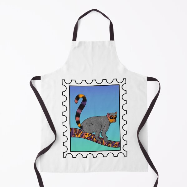 Item preview, Sunset Lemur Stamp designed and sold by Leah Haas.
