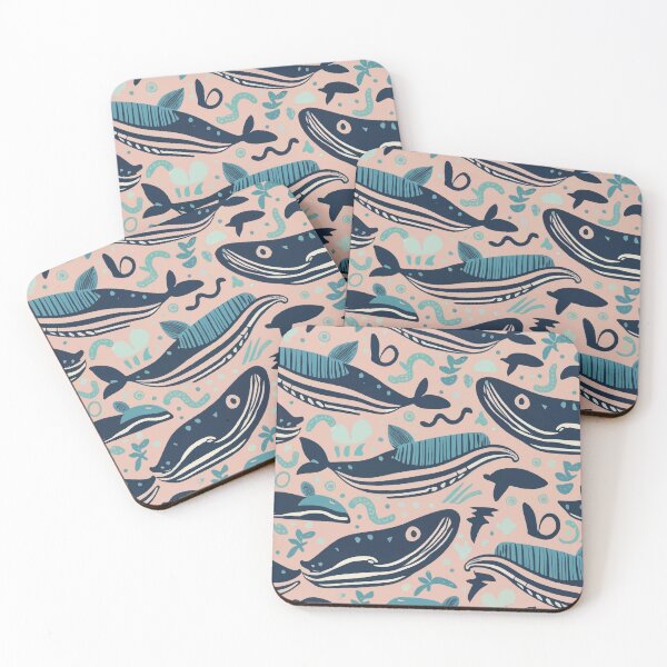 Item preview, Cute whales swimming  designed and sold by Andrewmedia.