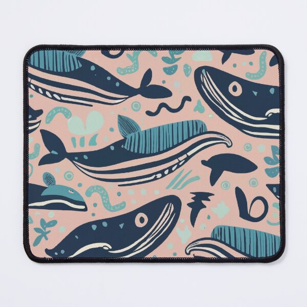 Item preview, Cute whales swimming designed and sold by Andrewmedia.