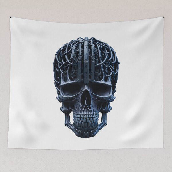 Item preview, Cyber Punk AI Generated Skull designed and sold by RiffRaffGraffix.