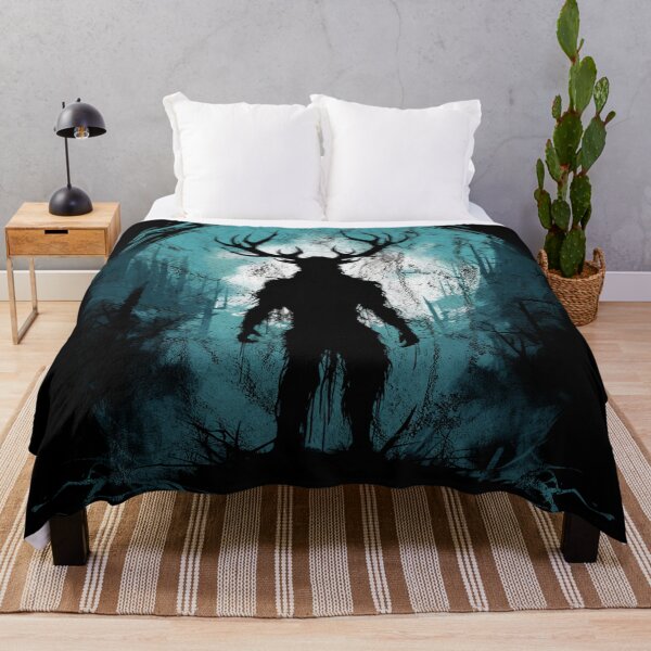 Item preview, A Vintage Distressed Scary Wendigo - Blue designed and sold by GVRDesign.