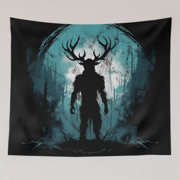 Item preview, A Vintage Distressed Scary Wendigo - Blue designed and sold by GVRDesign.