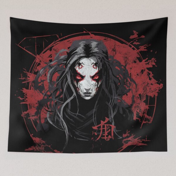 Item preview, A Vintage Distressed Kuchisake-onna - Slit-mouthed Woman Horror designed and sold by GVRDesign.