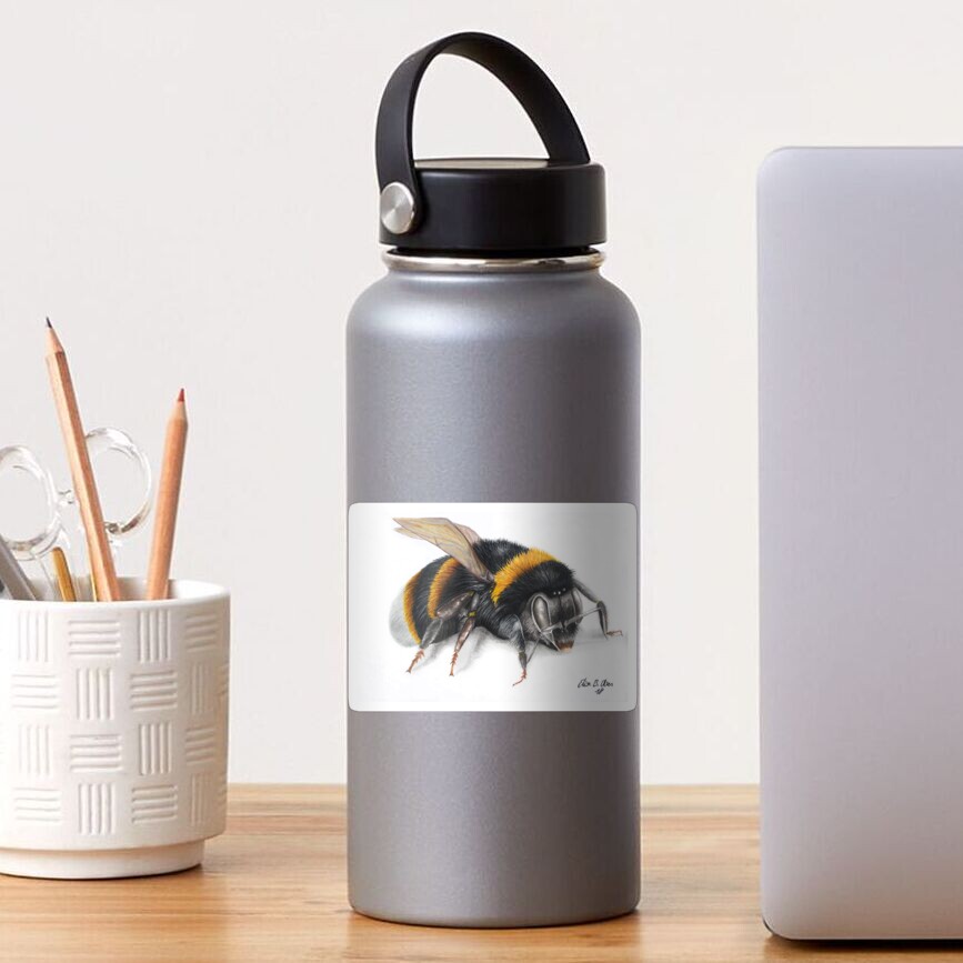 Bumble bee ink drawing Sticker