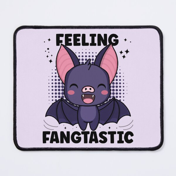 Item preview, Feeling Fangtastic | Cute and Funny Halloween Vampire Bat designed and sold by PearlMoonGrapes.
