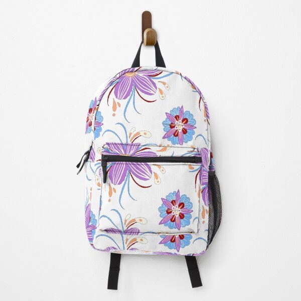 Item preview, Purple Flower Pattern - White designed and sold by Timeknights.