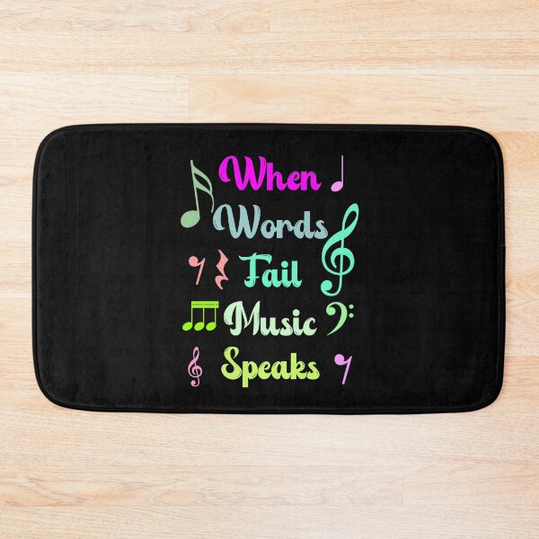 Item preview, Musical quote music speaks designed and sold by Artbellachi.