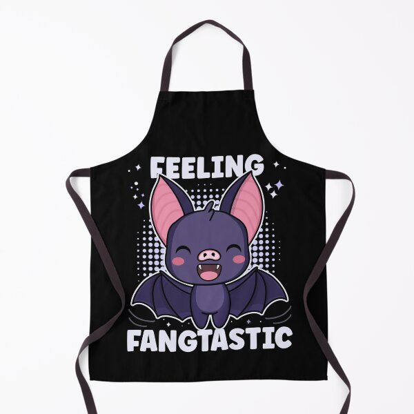 Item preview, Feeling Fangtastic | Cute and Funny Halloween Vampire Bat - Black designed and sold by PearlMoonGrapes.