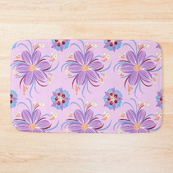 Item preview, Purple Flower Pattern - Pink designed and sold by Timeknights.