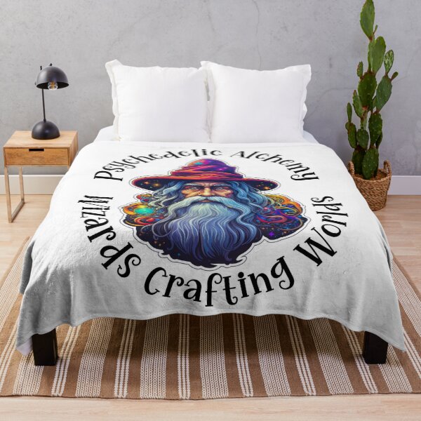 Item preview, Psychedelic Alchemy, Wizards Crafting Worlds - Black Text designed and sold by LMBoutique.