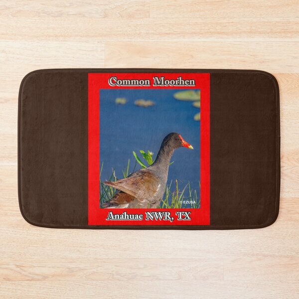 Item preview, For The Bird Lover In You: Common Moorhen, Anahuac NWR, Texas designed and sold by MoreEZUSA-Here.