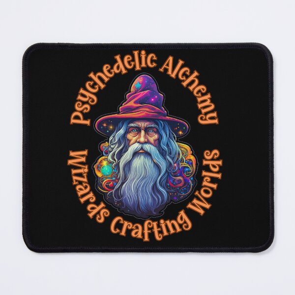 Item preview, Psychedelic Alchemy, Wizards Crafting Worlds - Orange Text designed and sold by LMBoutique.