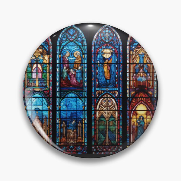 Item preview, cathedral stained glass windows designed and sold by DanieWoods.