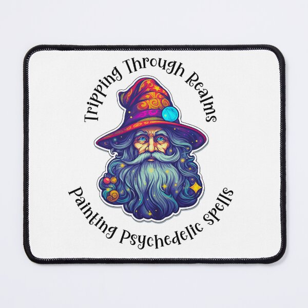 Item preview, Tripping Through Realms, Painting Psychedelic Spells - Black Text designed and sold by LMBoutique.