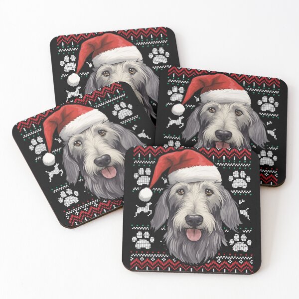 Item preview, Scottish Deerhound Ugly Sweater Christmas designed and sold by rafaeltto.