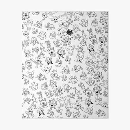 Cute doodles pattern Art Board Print for Sale by samboniface
