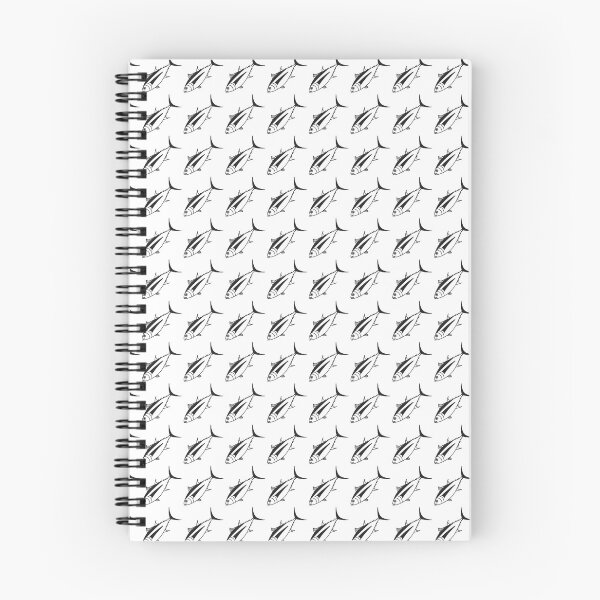Item preview, Cute Albacore Fish in Black and White designed and sold by fruttidimare.