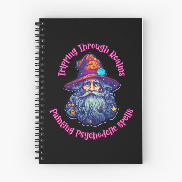 Item preview, Tripping Through Realms, Painting Psychedelic Spells - Pink Text designed and sold by LMBoutique.
