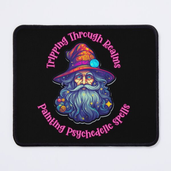 Item preview, Tripping Through Realms, Painting Psychedelic Spells - Pink Text designed and sold by LMBoutique.