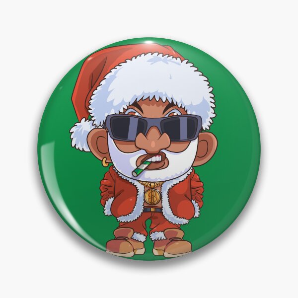 Item preview, Black Santa Claus Hip Hop Christmas Gangster Xmas designed and sold by Nosek1ng.