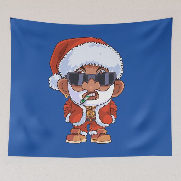 Item preview, Black Santa Claus Hip Hop Christmas Gangster Xmas designed and sold by Nosek1ng.
