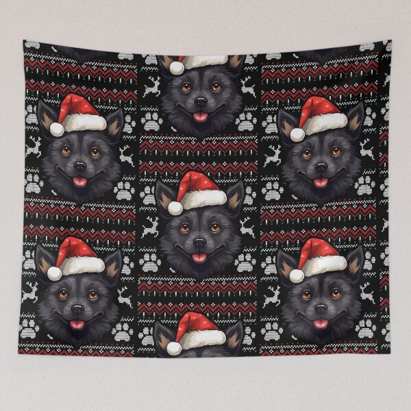 Item preview, Schipperke Ugly Sweater Christmas designed and sold by rafaeltto.