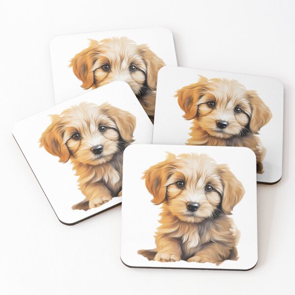 Item preview, Fluffy Puppy Digital Painting Artwork - Puppy Love designed and sold by holistech.