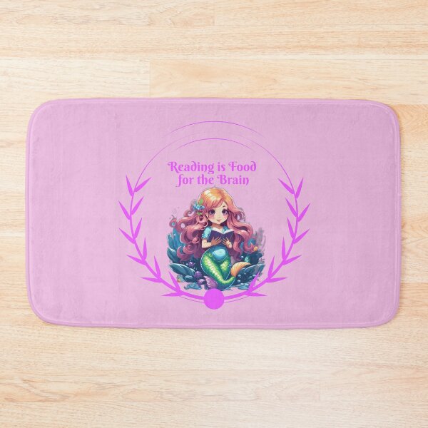Item preview, Reading is Food for the Brain Mermaid designed and sold by SirenasWorld.