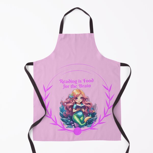 Item preview, Reading is Food for the Brain Mermaid designed and sold by SirenasWorld.