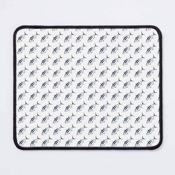 Item preview, Cute Albacore Fish in Marine Blue and White designed and sold by fruttidimare.
