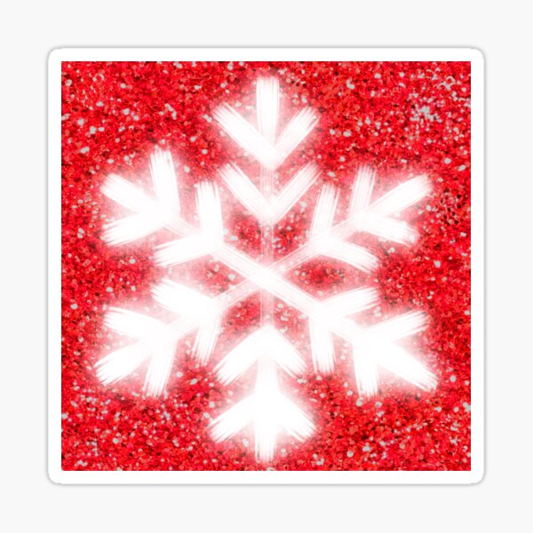 Fancy Glitter Stickers, Red/white Christmas, 15x16,5 cm, 1 Sheet