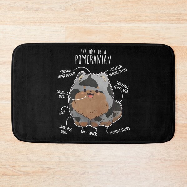 Item preview, Blue Merle Pomeranian Dog Anatomy designed and sold by Clara Hollins.