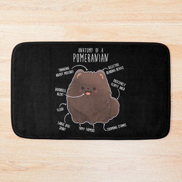 Item preview, Chocolate Pomeranian Dog Anatomy designed and sold by Clara Hollins.