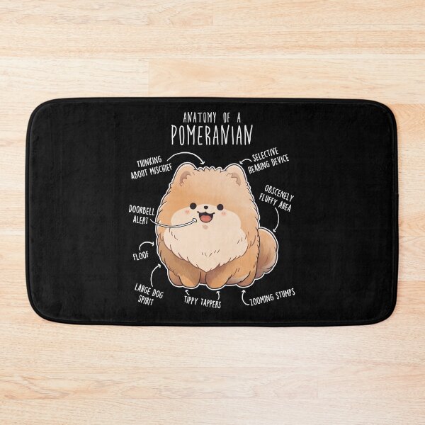 Item preview, Orange Pomeranian Dog Anatomy designed and sold by Clara Hollins.