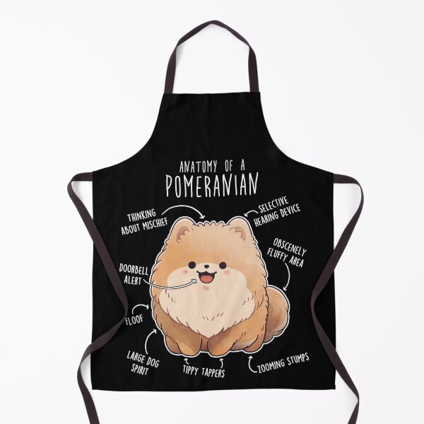 Item preview, Orange Pomeranian Dog Anatomy designed and sold by Clara Hollins.