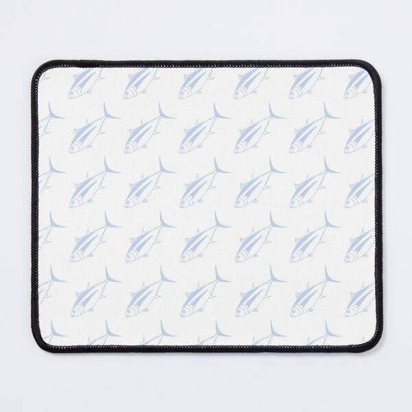Item preview, Cute Albacore Fish in Light Blue and White designed and sold by fruttidimare.