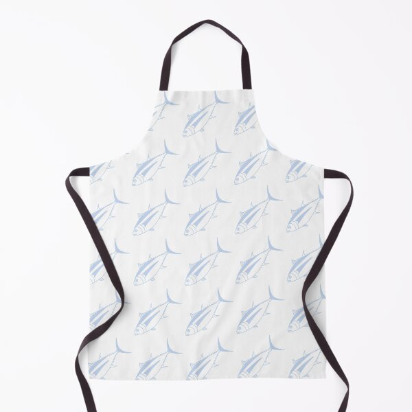 Item preview, Cute Albacore Fish in Light Blue and White designed and sold by fruttidimare.