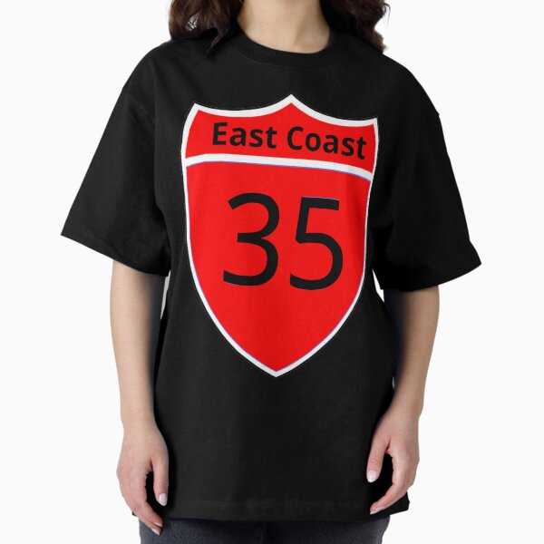 Highway 35 East Coast Oversized T-Shirt