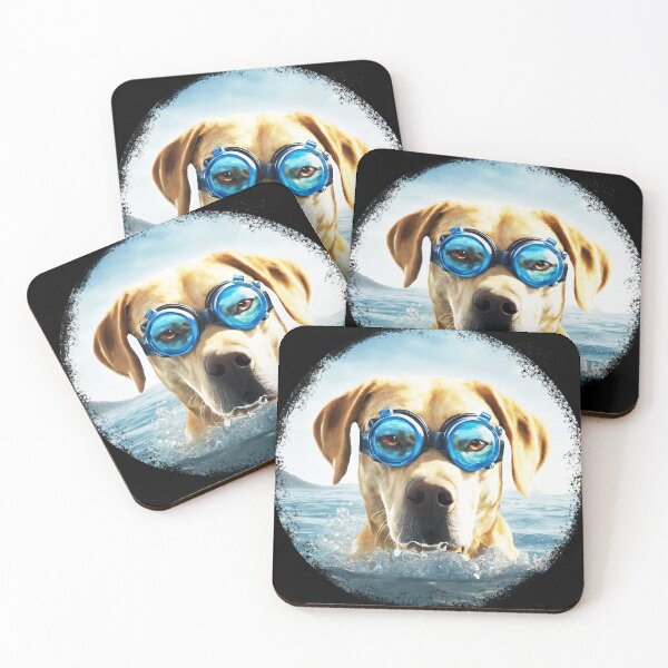 Item preview, Labrador Retriever with Swimming Goggles designed and sold by SAS-Designer.
