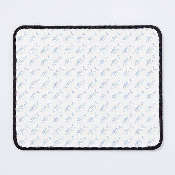Item preview, Cute Albacore Fish in Light Blue and White designed and sold by fruttidimare.
