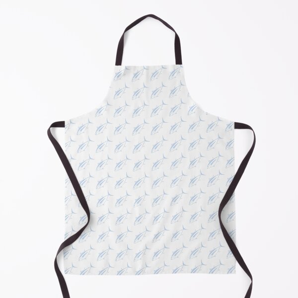 Item preview, Cute Albacore Fish in Light Blue and White designed and sold by fruttidimare.