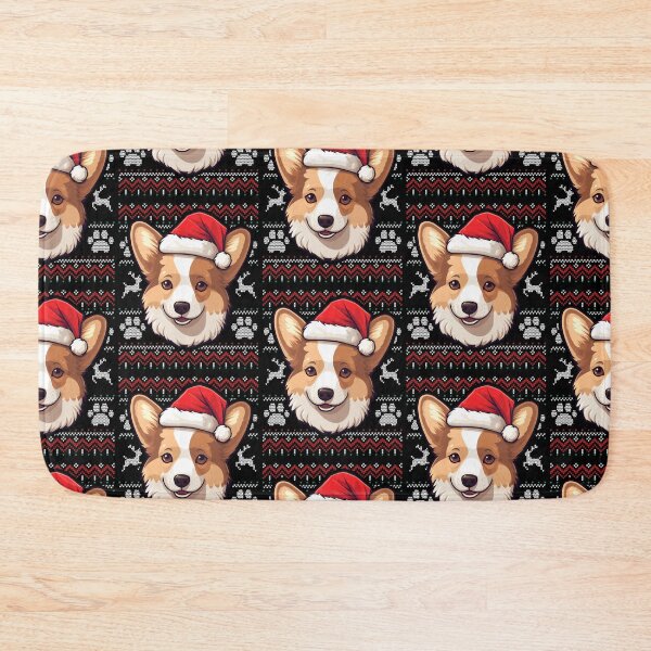 Item preview, Sable White Corgi Ugly Sweater Christmas designed and sold by rafaeltto.