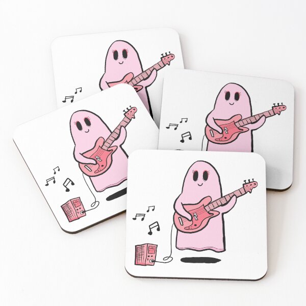 Item preview, Pink Ghost Playing Guitar designed and sold by luchik-and-co.